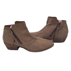 Sam Edelman Brown Suede Packer Ankle Boots Size 10